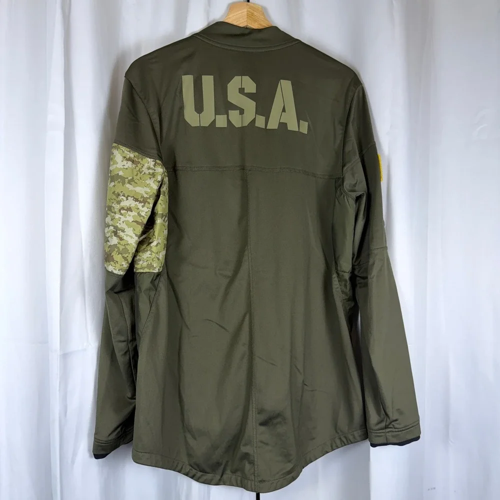 Nike Dallas Cowboys Salute to Service Shield Jacket Mens Medium Olive Green Camo